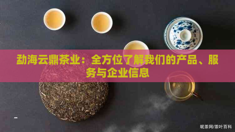 勐海云鼎茶业：全方位了解我们的产品、服务与企业信息