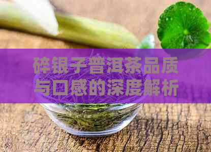 碎银子普洱茶品质与口感的深度解析：是否值得收藏？