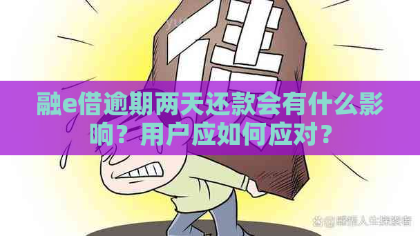 融e借逾期两天还款会有什么影响？用户应如何应对？