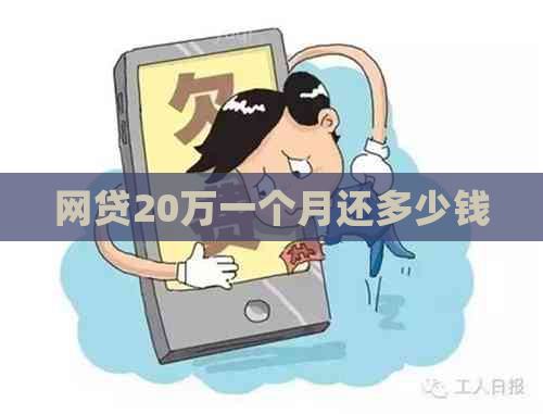 网贷20万一个月还多少钱