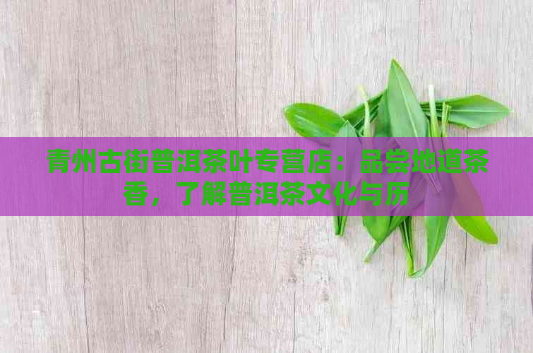 青州古街普洱茶叶专营店：品尝地道茶香，了解普洱茶文化与历