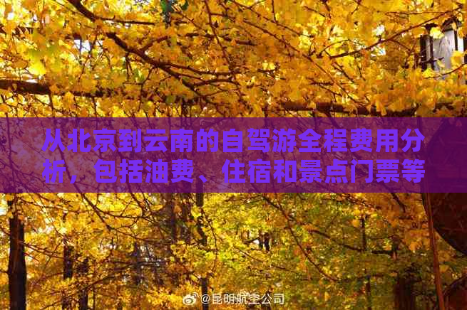 从北京到云南的自驾游全程费用分析，包括油费、住宿和景点门票等