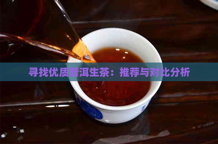 寻找优质普洱生茶：推荐与对比分析