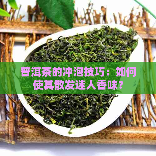 普洱茶的冲泡技巧：如何使其散发迷人香味？