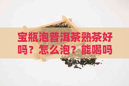 宝瓶泡普洱茶熟茶好吗？怎么泡？能喝吗？宝瓶号普洱茶