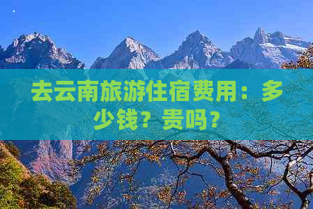 去云南旅游住宿费用：多少钱？贵吗？