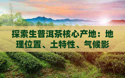 探索生普洱茶核心产地：地理位置、土特性、气候影响及其对茶叶品质的影响