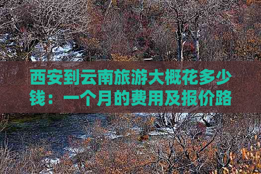 西安到云南旅游大概花多少钱：一个月的费用及报价路线