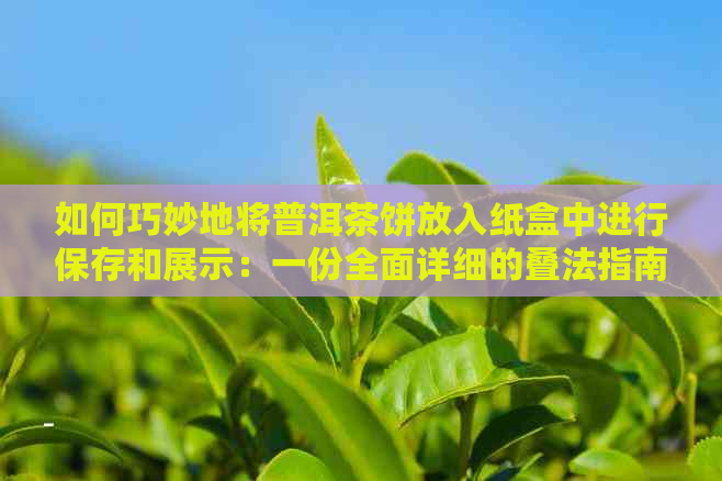 如何巧妙地将普洱茶饼放入纸盒中进行保存和展示：一份全面详细的叠法指南