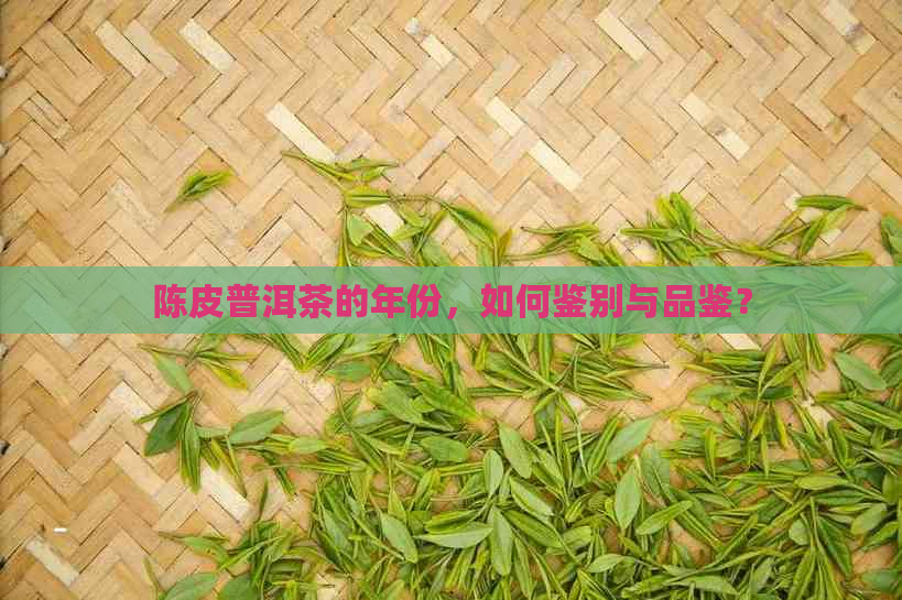 陈皮普洱茶的年份，如何鉴别与品鉴？