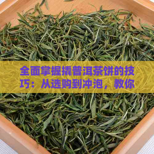 全面掌握撬普洱茶饼的技巧：从选购到冲泡，教你轻松享受普洱茶的魅力