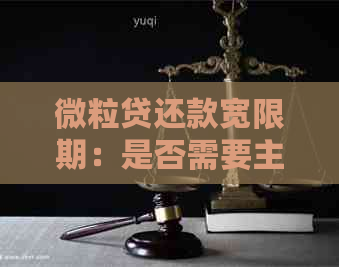 微粒贷还款宽限期：是否需要主动申请？