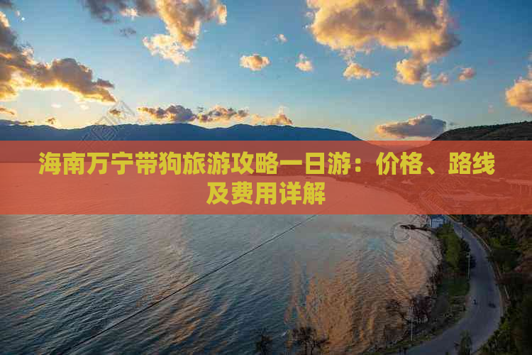 海南万宁带狗旅游攻略一日游：价格、路线及费用详解