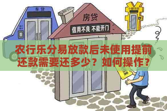 农行乐分易放款后未使用提前还款需要还多少？如何操作？手续费多少？