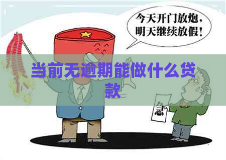 当前无逾期能做什么贷款