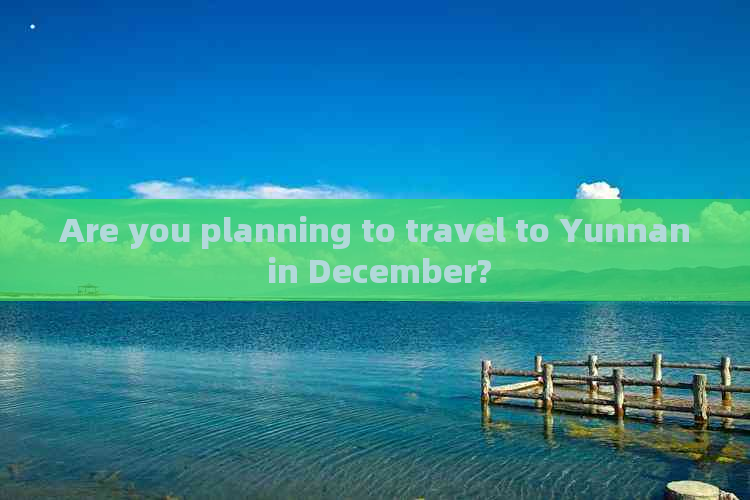 Are you planning to travel to Yunnan in December?