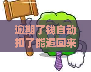 逾期了钱自动扣了能追回来吗