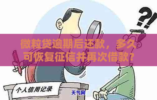 微粒贷逾期后还款，多久可恢复并再次借款？