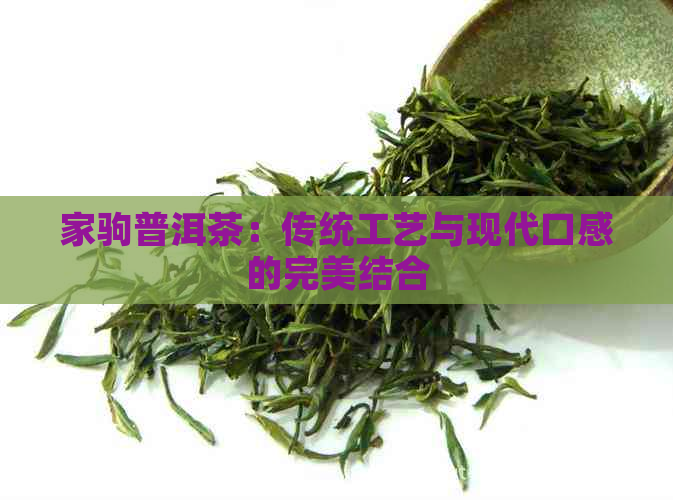 家驹普洱茶：传统工艺与现代口感的完美结合