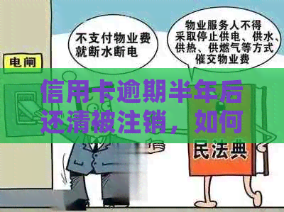 信用卡逾期半年后还清被注销，如何恢复信用及解决类似问题？