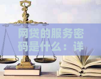 网贷的服务密码是什么：详解用途与查询方法