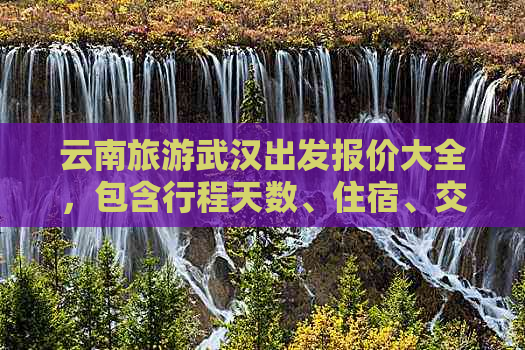 云南旅游武汉出发报价大全，包含行程天数、住宿、交通等全面信息