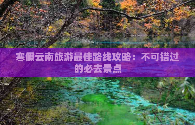 寒假云南旅游更佳路线攻略：不可错过的必去景点