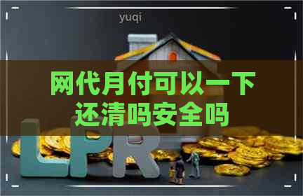 网代月付可以一下还清吗安全吗