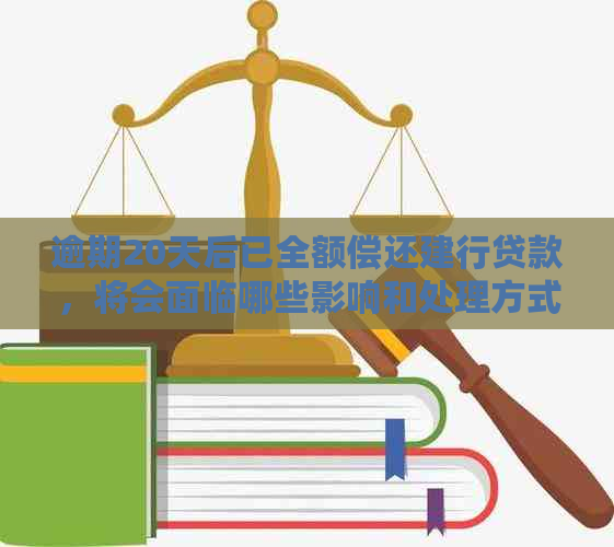 逾期20天后已全额偿还建行贷款，将会面临哪些影响和处理方式？