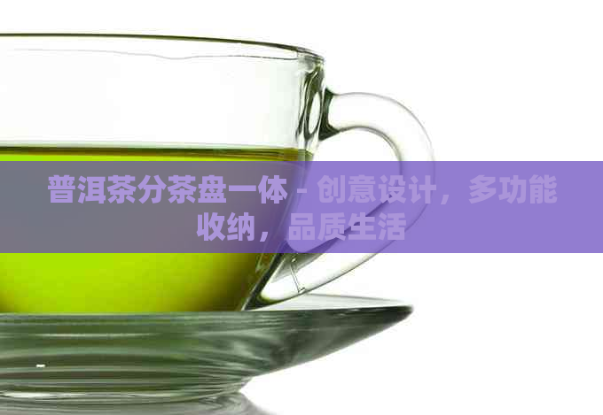 普洱茶分茶盘一体 - 创意设计，多功能收纳，品质生活