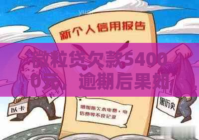 微粒贷欠款54000元，逾期后果如何应对？