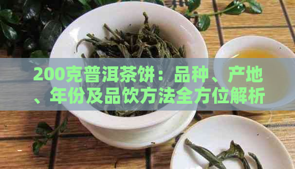 200克普洱茶饼：品种、产地、年份及品饮方法全方位解析