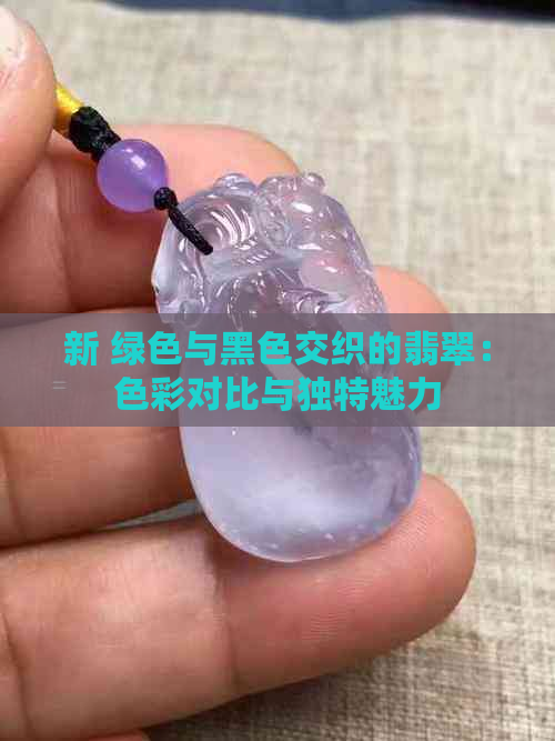 新 绿色与黑色交织的翡翠：色彩对比与独特魅力