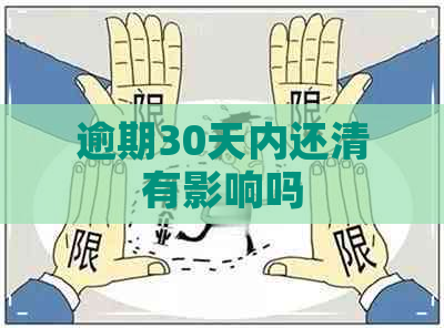 逾期30天内还清有影响吗