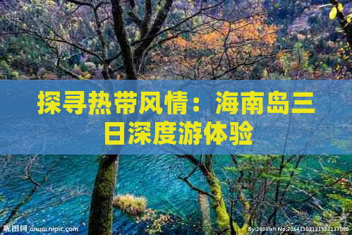 探寻热带风情：海南岛三日深度游体验