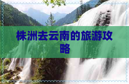 株洲去云南的旅游攻略