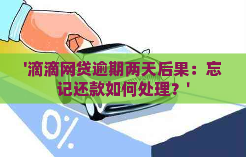 '滴滴网贷逾期两天后果：忘记还款如何处理？'