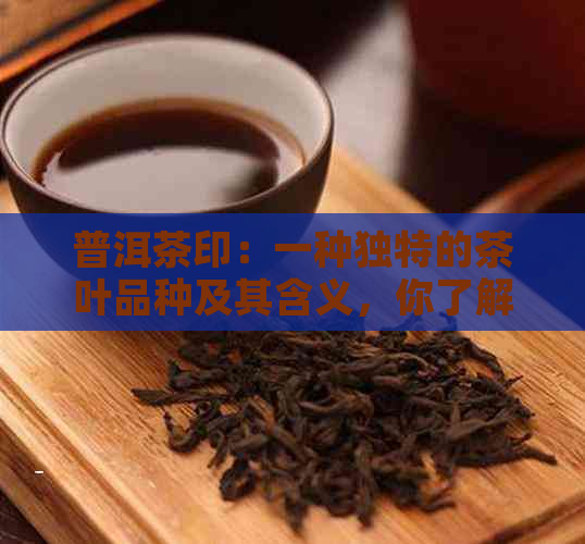 普洱茶印：一种独特的茶叶品种及其含义，你了解吗？