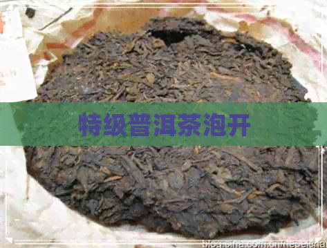 特级普洱茶泡开