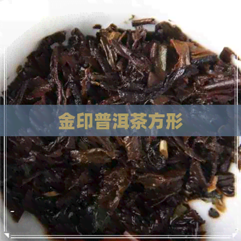 金印普洱茶方形