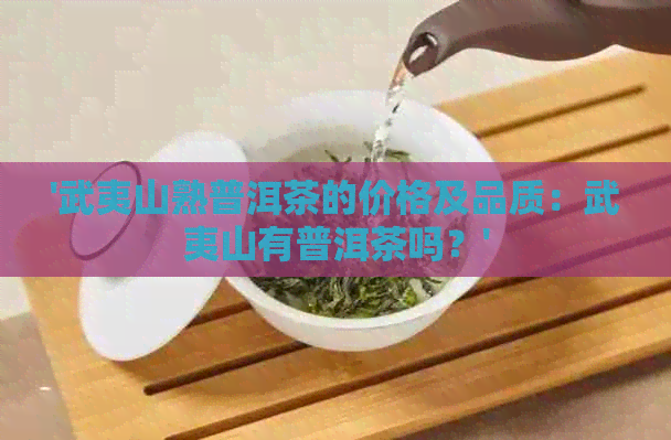 '武夷山熟普洱茶的价格及品质：武夷山有普洱茶吗？'