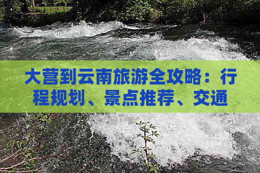 大营到云南旅游全攻略：行程规划、景点推荐、交通方式及住宿建议一文详解