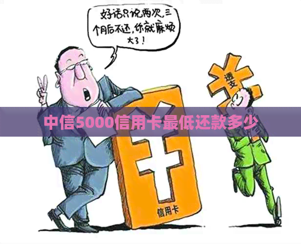 中信5000信用卡更低还款多少