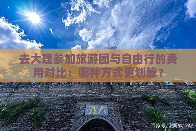 去大理参加旅游团与自由行的费用对比：哪种方式更划算？