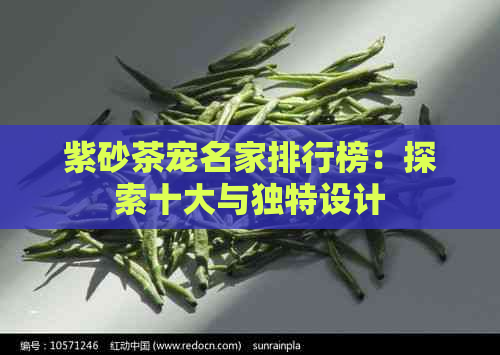 紫砂茶宠名家排行榜：探索十大与独特设计