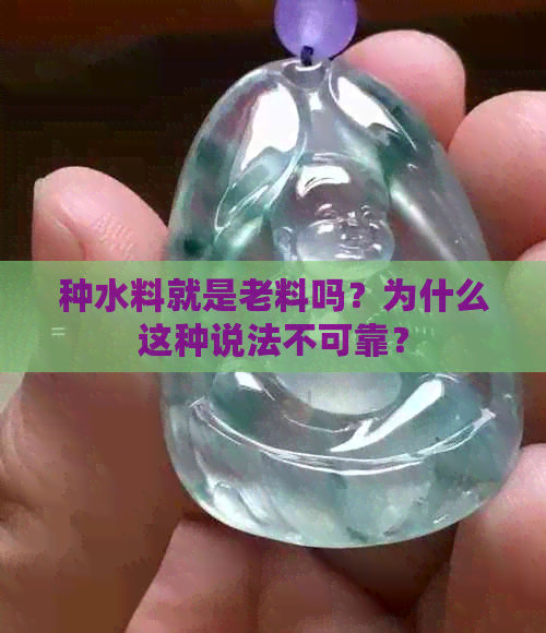 种水料就是老料吗？为什么这种说法不可靠？