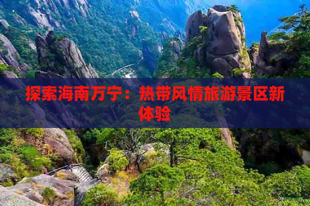 探索海南万宁：热带风情旅游景区新体验