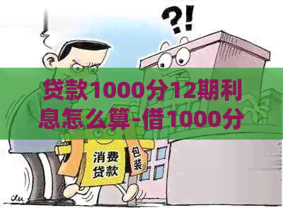 贷款1000分12期利息怎么算-借1000分12期的贷款