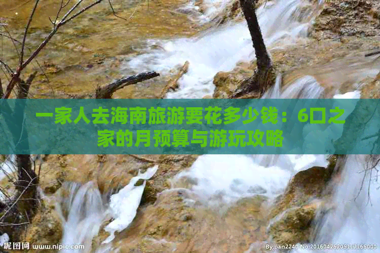 一家人去海南旅游要花多少钱：6口之家的月预算与游玩攻略