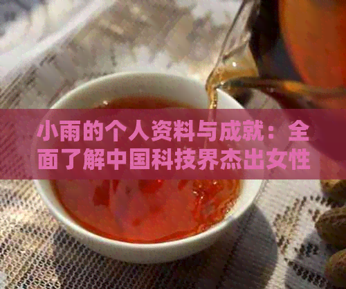 小雨的个人资料与成就：全面了解中国科技界杰出女性